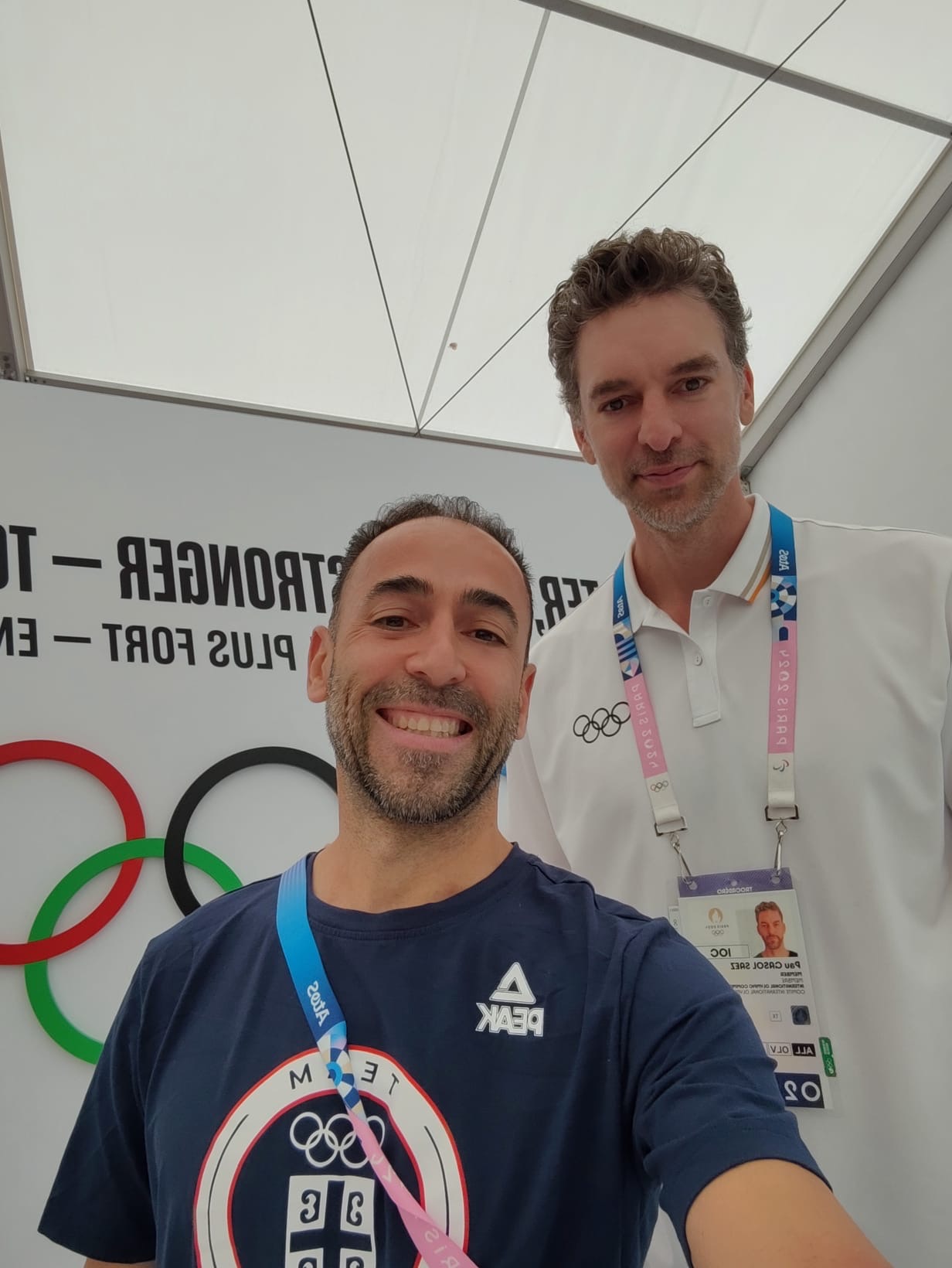 Toni Tomé con Pau Gasol