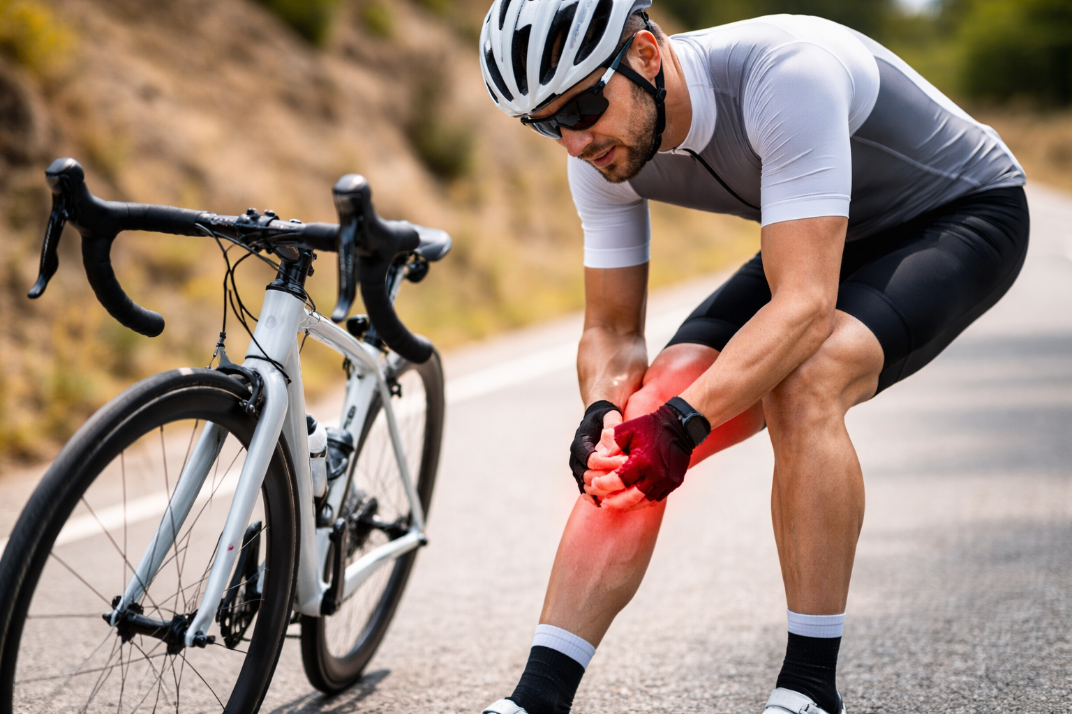 Dolor de rodilla al pedalear en ciclismo